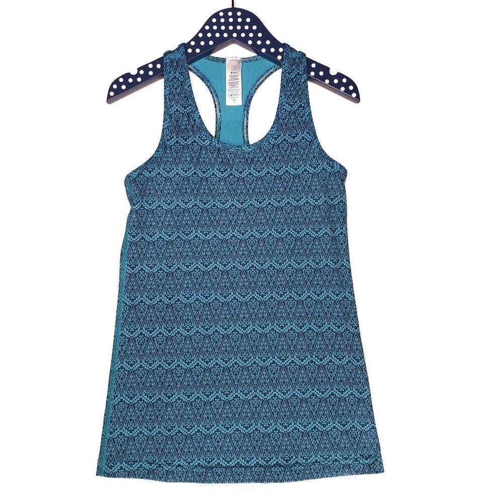 Ivivva Girls Racerback Tank‎ Boho Blue 8